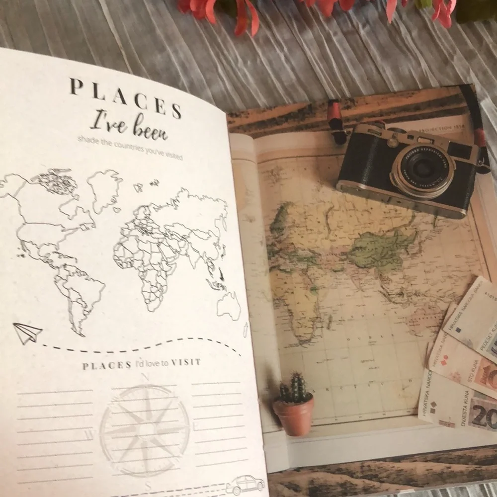 50 THINGS TO DO WHEN YOU TURN 50 book & LET THE ADVENTURE BEGIN travel journal